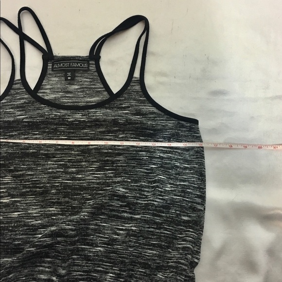 NEW Almost Famous grey knit romper M womens - Picture 4 of 6